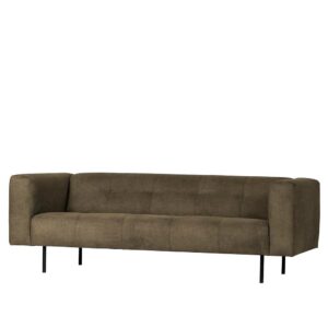 Microfaser Couch in Olivgrün modern