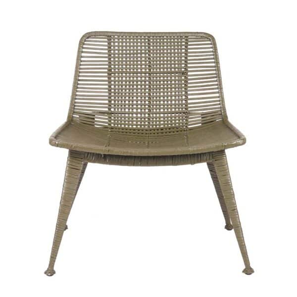 Lounge Stuhl in Khaki Rattan