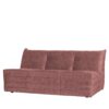 Dreisitzer Couch in Rosa Samt 160 cm breit