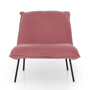 Sessel in Rosa Cord Skandi Design