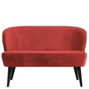 Retro Sofa in Rot 110 cm breit
