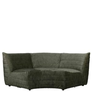 Design Sofa in Dunkelgrün Samt 200 cm breit