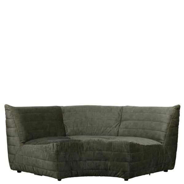 Design Sofa in Dunkelgrün Samt 200 cm breit