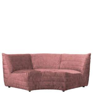 Sitzsofa in Rosa Samt modern