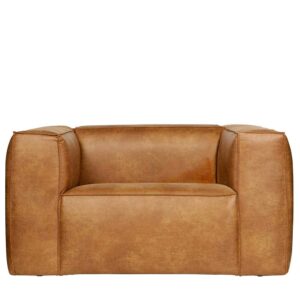 Lounge Sessel in Cognac Braun Recyclingleder