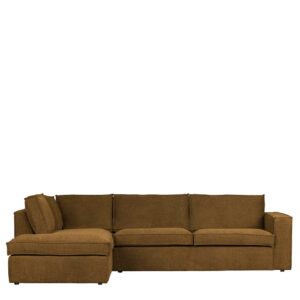 Wohnzimmer Couch L Form Rückenkissen lose Bronzefarben Stoff