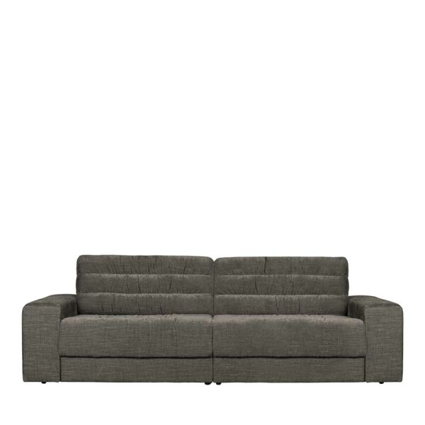 Graues Sofa mit Armlehnen 42 cm Sitzhöhe
