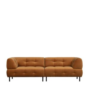 Modernes Sofa in Hellbraun Bezug gewaschener Samt