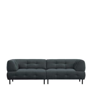 Hochwertige Couch mit Samt Bezug Steppungen