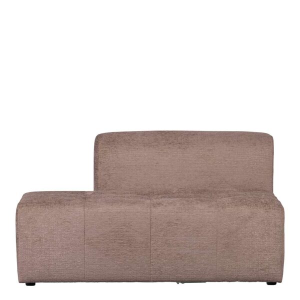 Struktursamt Sofa in Nude zwei Sitzplätzen