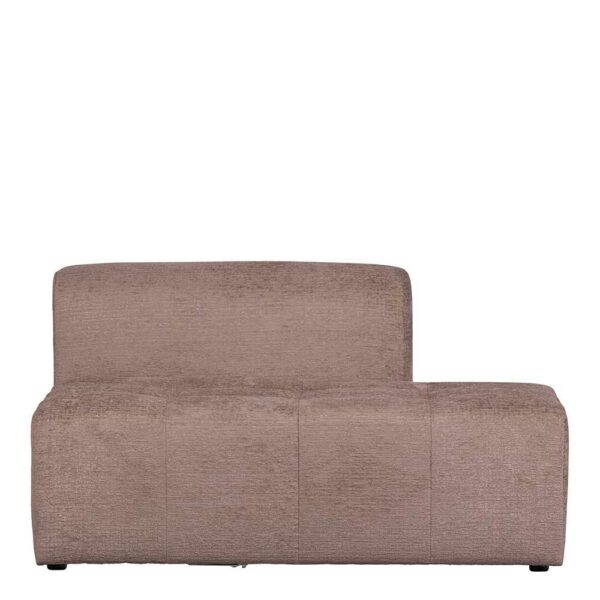 Zweisitzer Kombi Couch in Nude Samtbezug