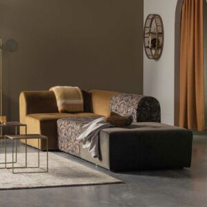 Sofa Kombination in modernem Design Samt drei Farben (dreiteilig)