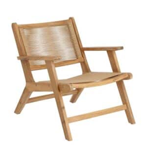 Holz Sessel aus Kunstrattan Akazie