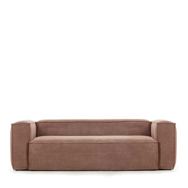 Modernes Sofa mit Cord Bezug Rosa