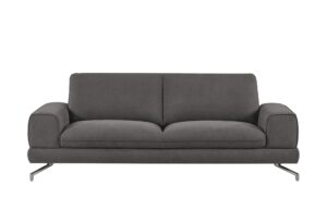 smart Sofa 3-sitzig dunkelgrau - Stoff Bonika ¦ grau Polstermöbel > Sofas > 3-Sitzer - Höffner