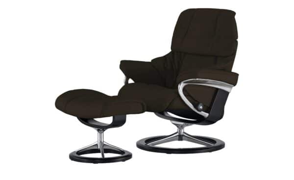 Stressless Relaxsessel mit Hocker  Reno L ¦ braun Polstermöbel > Sessel > Fernsehsessel - Höffner