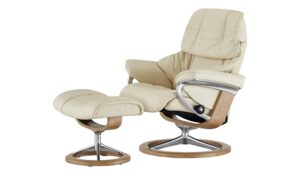 Stressless Relaxsessel mit Hocker  Reno L ¦ creme Polstermöbel > Sessel > Fernsehsessel - Höffner