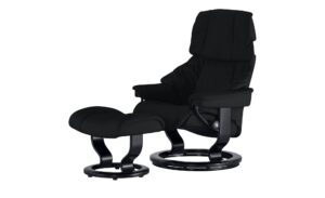 Stressless Relaxsessel mit Hocker  Reno S ¦ schwarz Polstermöbel > Sessel > Fernsehsessel - Höffner