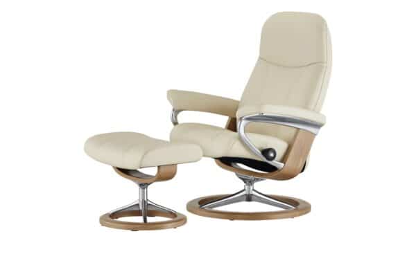 Stressless Relaxsessel mit Hocker  Consul L ¦ creme Polstermöbel > Sessel > Fernsehsessel - Höffner