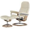 Stressless Relaxsessel mit Hocker Consul M ¦ creme Polstermöbel > Sessel > Fernsehsessel - Höffner
