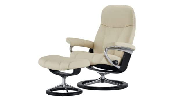 Stressless Relaxsessel mit Hocker  Consul S ¦ creme Polstermöbel > Sessel > Fernsehsessel - Höffner