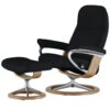 Stressless Relaxsessel mit Hocker Consul S ¦ schwarz Polstermöbel > Sessel > Fernsehsessel - Höffner