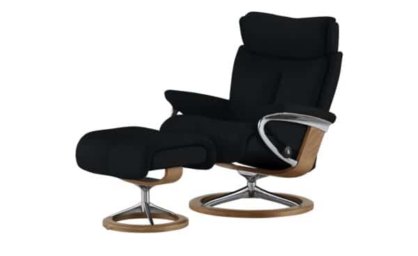 Stressless Relaxsessel mit Hocker  Magic L ¦ schwarz Polstermöbel > Sessel > Fernsehsessel - Höffner