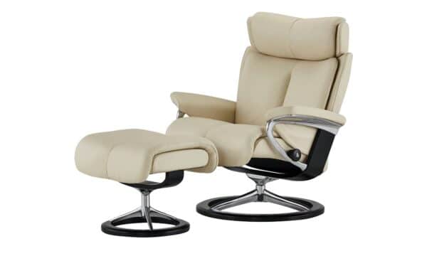 Stressless Relaxsessel mit Hocker  Magic M ¦ creme Polstermöbel > Sessel > Fernsehsessel - Höffner