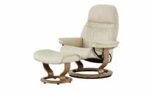 Stressless Relaxsessel mit Hocker  Sunrise L ¦ creme Polstermöbel > Sessel > Fernsehsessel - Höffner