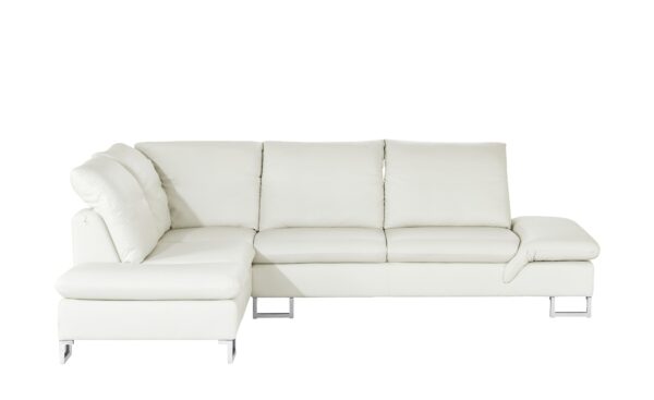 W.SCHILLIG Ledersofa   Saraa ¦ creme Polstermöbel > Sofas > Ecksofas - Höffner