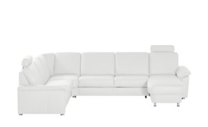 meinSofa Leder-Wohnlandschaft  Carolin ¦ weiß Polstermöbel > Sofas > Schlafsofas - Höffner