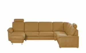 meinSofa Leder-Wohnlandschaft  Carolin ¦ gelb Polstermöbel > Sofas > Schlafsofas - Höffner