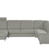 meinSofa Leder-Wohnlandschaft  Carolin ¦ grau Polstermöbel ></noscript> Sofas > Schlafsofas - Höffner