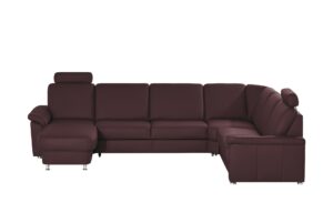 meinSofa Leder-Wohnlandschaft  Carolin ¦ lila/violett Polstermöbel > Sofas > Schlafsofas - Höffner