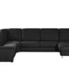meinSofa Leder-Wohnlandschaft  Carolin ¦ schwarz Polstermöbel ></noscript> Sofas > Wohnlandschaften - Höffner