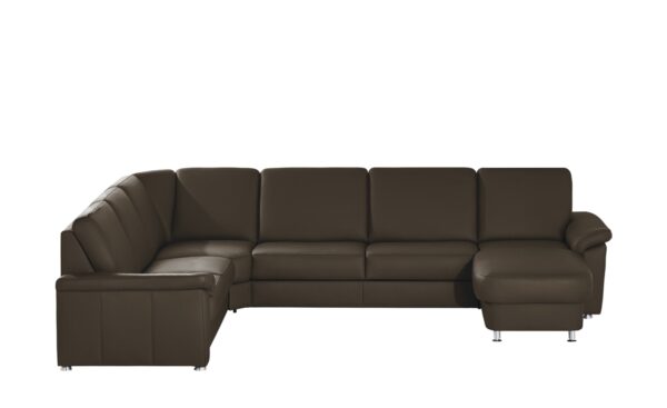 meinSofa Leder-Wohnlandschaft  Carolin ¦ braun Polstermöbel > Sofas > Wohnlandschaften - Höffner