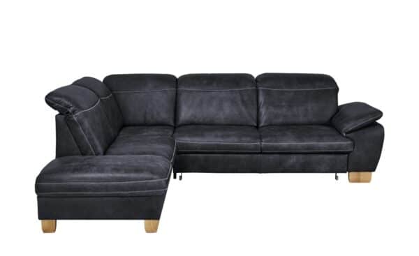 meinSofa Leder-Ecksofa  Raica ¦ blau Polstermöbel > Sofas > Ecksofas - Höffner