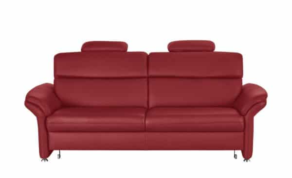 meinSofa Ledersofa  Manon ¦ rot Polstermöbel > Sofas > 3-Sitzer - Höffner