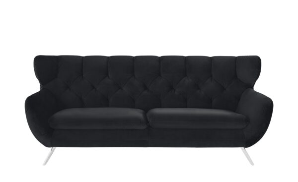 pop Sofa  Caldara ¦ schwarz Polstermöbel > Sofas > 3-Sitzer - Höffner