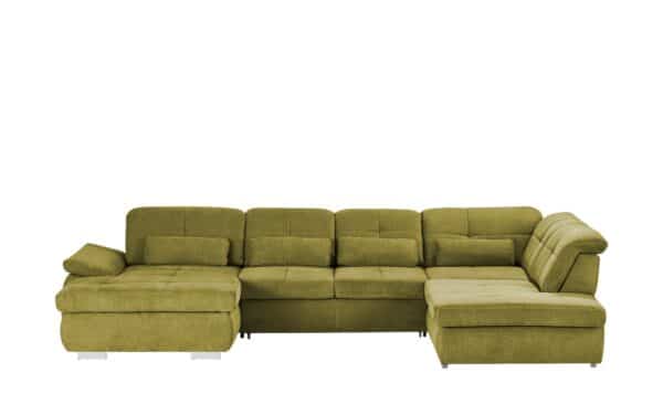 Wohnlandschaft mit Funktion  Perry ¦ grün Polstermöbel > Sofas > Schlafsofas - Höffner