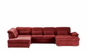 Wohnlandschaft mit Funktion  Perry ¦ rot Polstermöbel > Sofas > Schlafsofas - Höffner