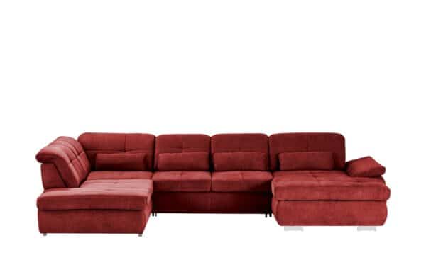 Wohnlandschaft mit Funktion  Perry ¦ rot Polstermöbel > Sofas > Schlafsofas - Höffner