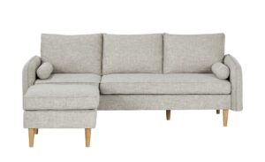 Sofa mit Hocker  Quinn ¦ grau Polstermöbel > Sofas > Einzelsofas - Höffner