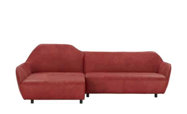 hülsta Sofa Ecksofa Leder  HS 480 ¦ rot Polstermöbel > Sofas > Ecksofas - Höffner