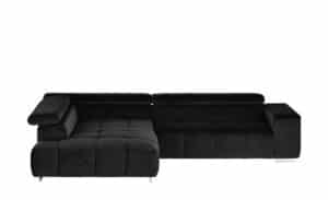 uno Ecksofa aus Samt  Origo ¦ schwarz Polstermöbel > Sofas > Ecksofas - Höffner