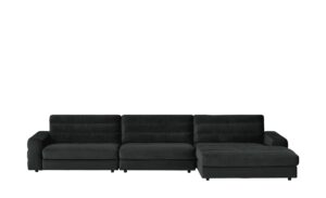 pop Ecksofa Samt  Scarlatti ¦ schwarz Polstermöbel > Sofas > Ecksofas - Höffner