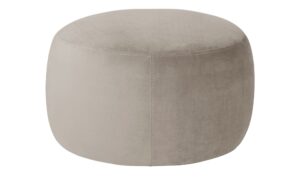 pop Samt Hocker  Amadi ¦ beige Ø: 60 Polstermöbel > Hocker - Höffner