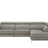 uno Ecksofa Leder  Dallas ¦ grau Polstermöbel ></noscript> Sofas > Ecksofas - Höffner