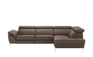 uno Ecksofa Leder  Dallas ¦ braun Polstermöbel > Sofas > Ecksofas - Höffner