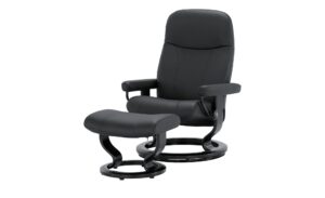 Stressless Sessel-Hocker-Set  Garda M ¦ schwarz Polstermöbel > Sessel > Fernsehsessel - Höffner